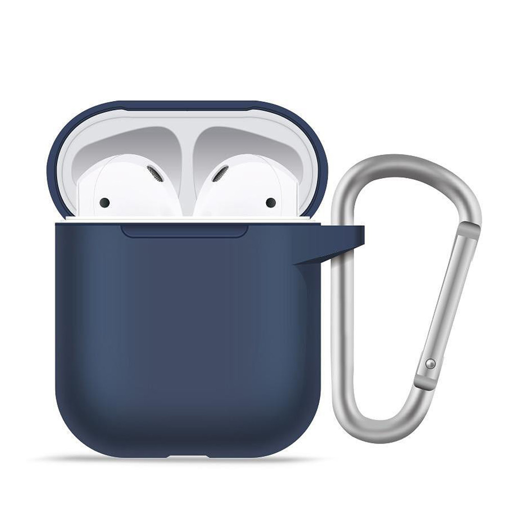 Levně Blueo Liquid Silicone ochranné pouzdro pro AirPods 1 námořnická modrá
