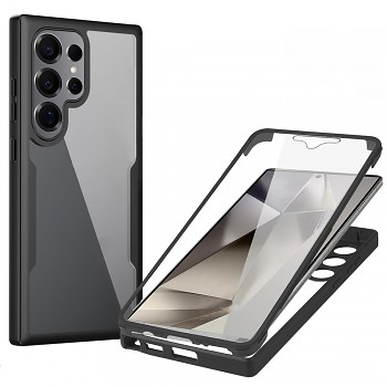 Techsuit ColorVerse 360 Series + Ochranné sklo Samsung Galaxy S25 Ultra černá