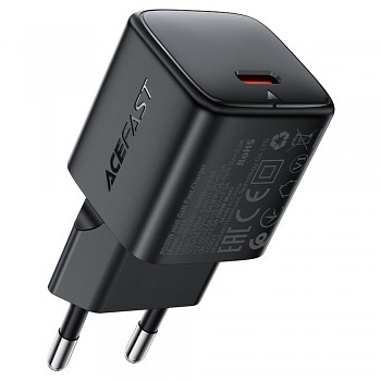 Acefast Wall Charger A118 GaN technologie rychlé nabíjení PD30W mini design USB-C černá