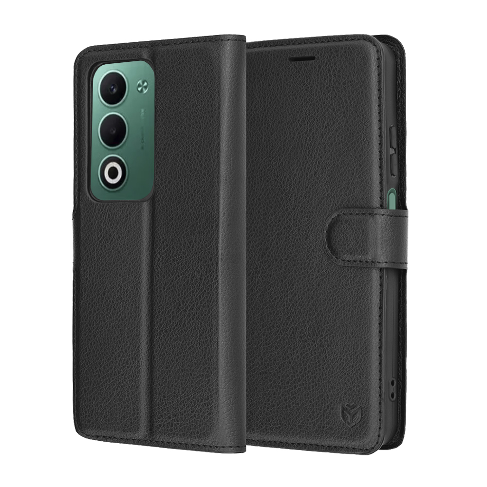 Levně Pouzdro Techsuit Leather Folio pro Oppo A5 4G A5 5G černé