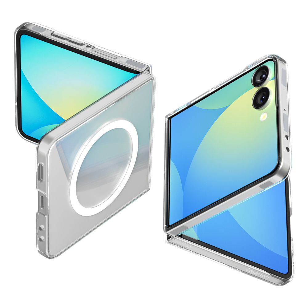 Levně Spigen Air Skin MagSafe pro Samsung Galaxy Z Flip7 křišťálově čirá bílá