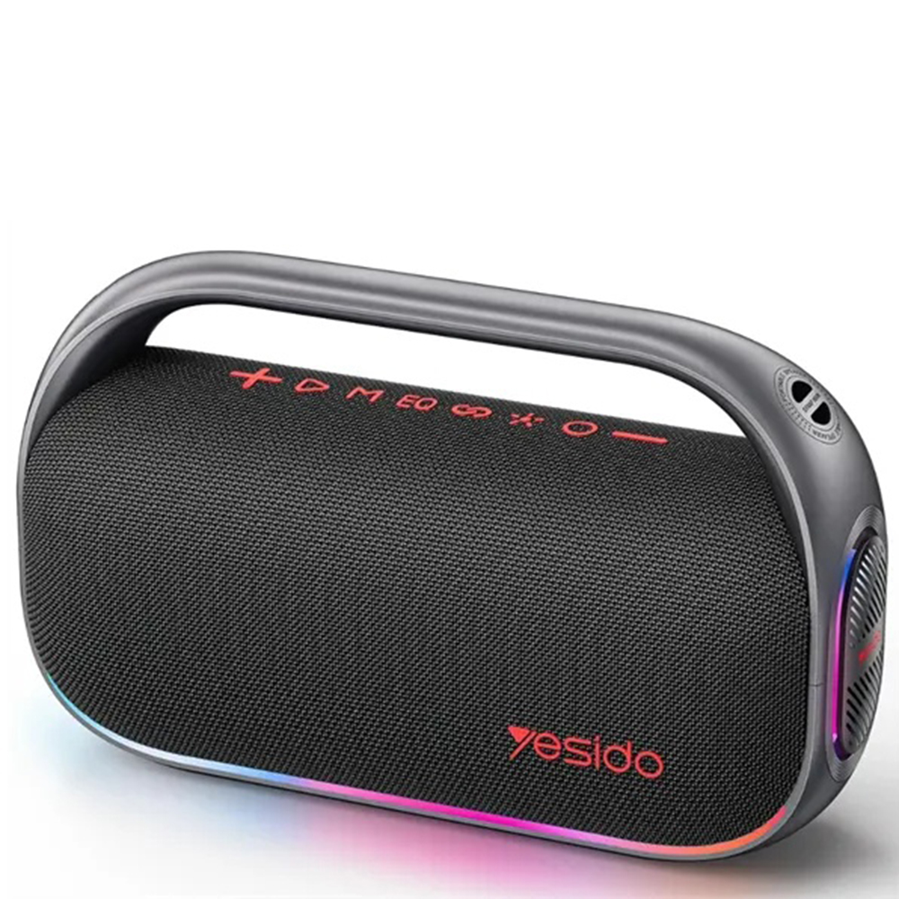 Levně Yesido Wireless Speaker YSW31 RGB osvětlení Bluetooth 5.0 80W 8000mAh vodotěsný černý