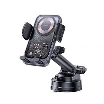 Yesido Car Holder s bezdrátovým nabíjením C307 na palubní desku černý
