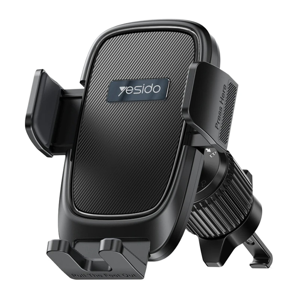 Levně Yesido Car Holder C241 do ventilace tříbodový 4.7-7.2 palce černý