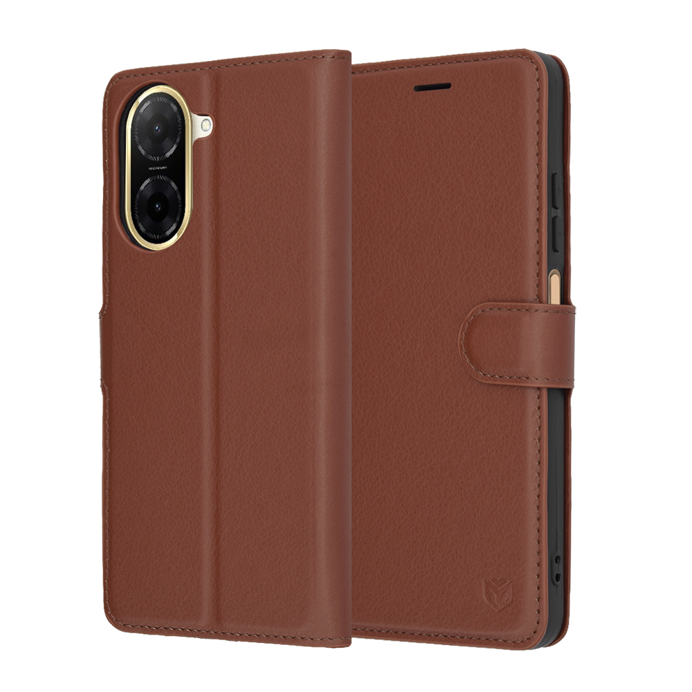 Levně Pouzdro Techsuit kožené Xiaomi Redmi A5 4G standard hnědé