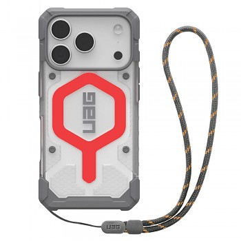 UAG Pathfinder Clear MagSafe iPhone 17 Pro Active Lava s poutkem