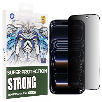 Lito D+ Max Strong Privacy pro iPhone 17 Pro černá
