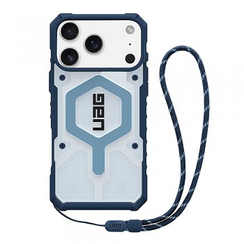 UAG Pathfinder Clear MagSafe pro iPhone 17 Pro Max modrá šňůrka