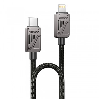 Yesido Datový kabel CA195 Type-C na Lightning Rychlé nabíjení PD27W 1.2m černý