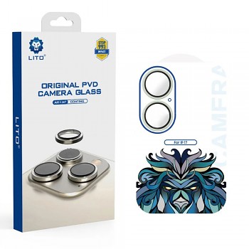 Lito Titanium AR sklo na kameru iPhone 17 světle zelená
