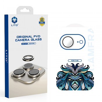 Lito Titanium AR sklo na kameru iPhone 17 Air stříbrné