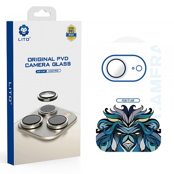 Lito Titanium AR sklo na kameru iPhone 17 Air světle modrá