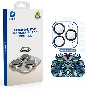 Lito Titanium AR sklo na kameru iPhone 17 Pro iPhone 17 Pro Max námořnická modrá