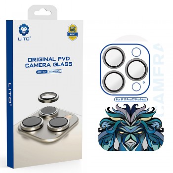 Lito Titanium AR sklo na kameru iPhone 17 Pro iPhone 17 Pro Max šedé