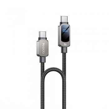 Yesido Data Cable CA179 Super rychlé nabíjení s displejem Type-C 1.2m černá