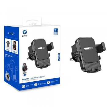Lito Držák do auta LT-W08 na větrací mřížku šedý
