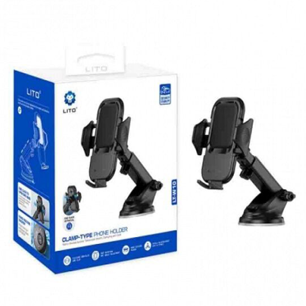 Levně Lito Car Holder LT-W10 na palubní desku šedý 7.3 palce