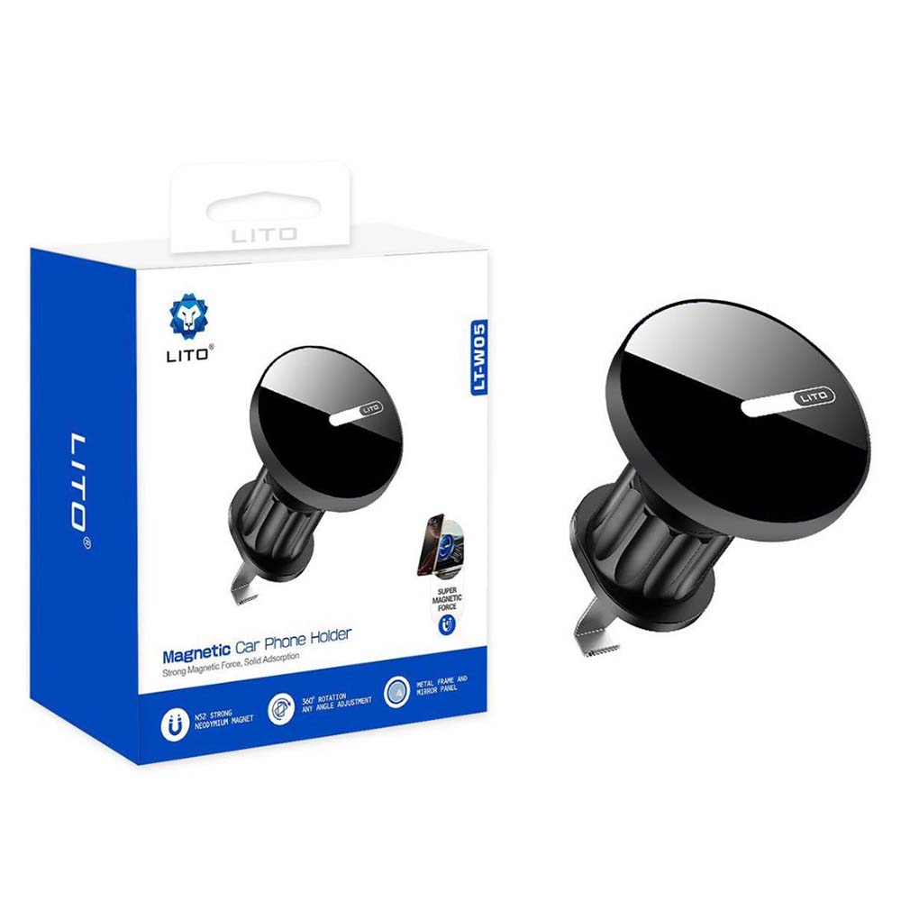 Levně Lito Car Holder LT-W05 pro větrací otvor s magnetem černý