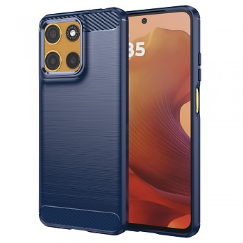Techsuit Carbon Silicone pro Motorola Moto G15 G15 Power modrá