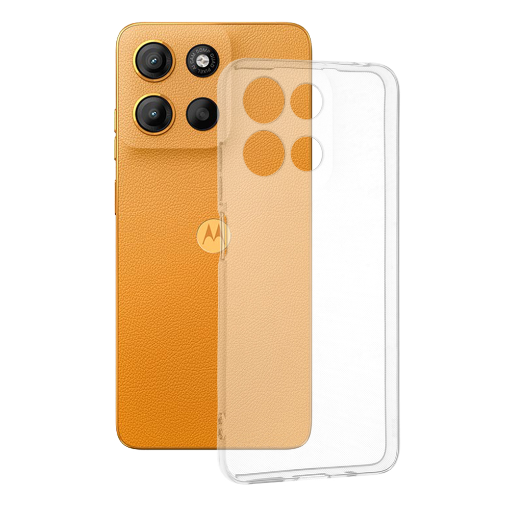 Levně Techsuit silikonové pouzdro Motorola Moto G15 G15 Power průhledné