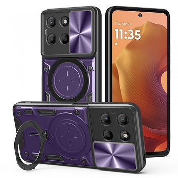 Pouzdro Techsuit CamGuard Pro pro Motorola Moto G15 G15 Power fialové