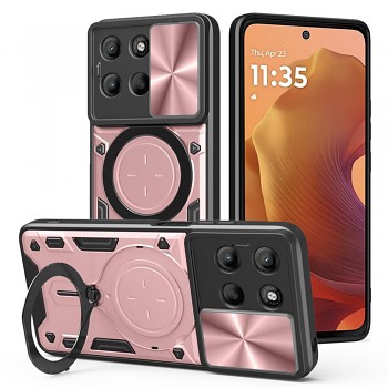 Pouzdro Techsuit CamGuard Pro pro Motorola Moto G15 G15 Power růžové zlato