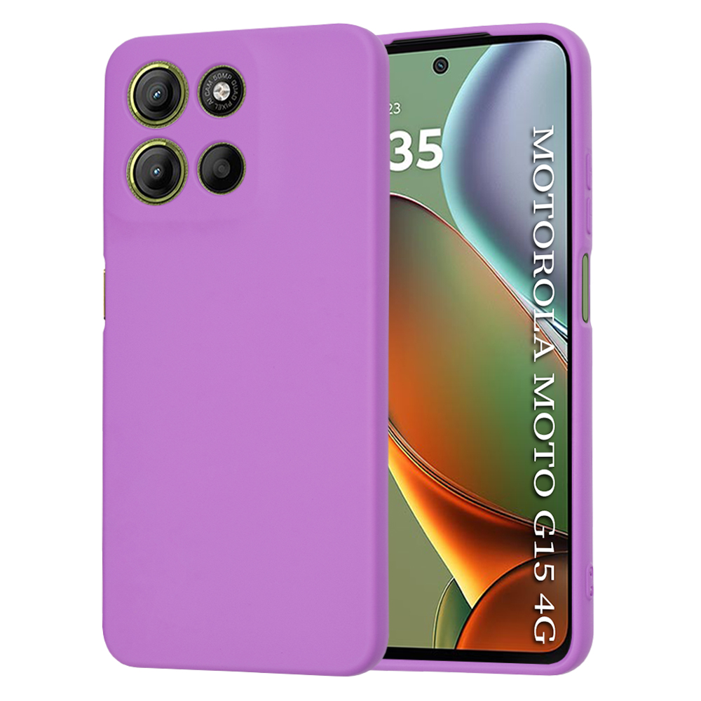 Levně Techsuit SoftFlex pouzdro pro Motorola Moto G15 G15 Power fialové