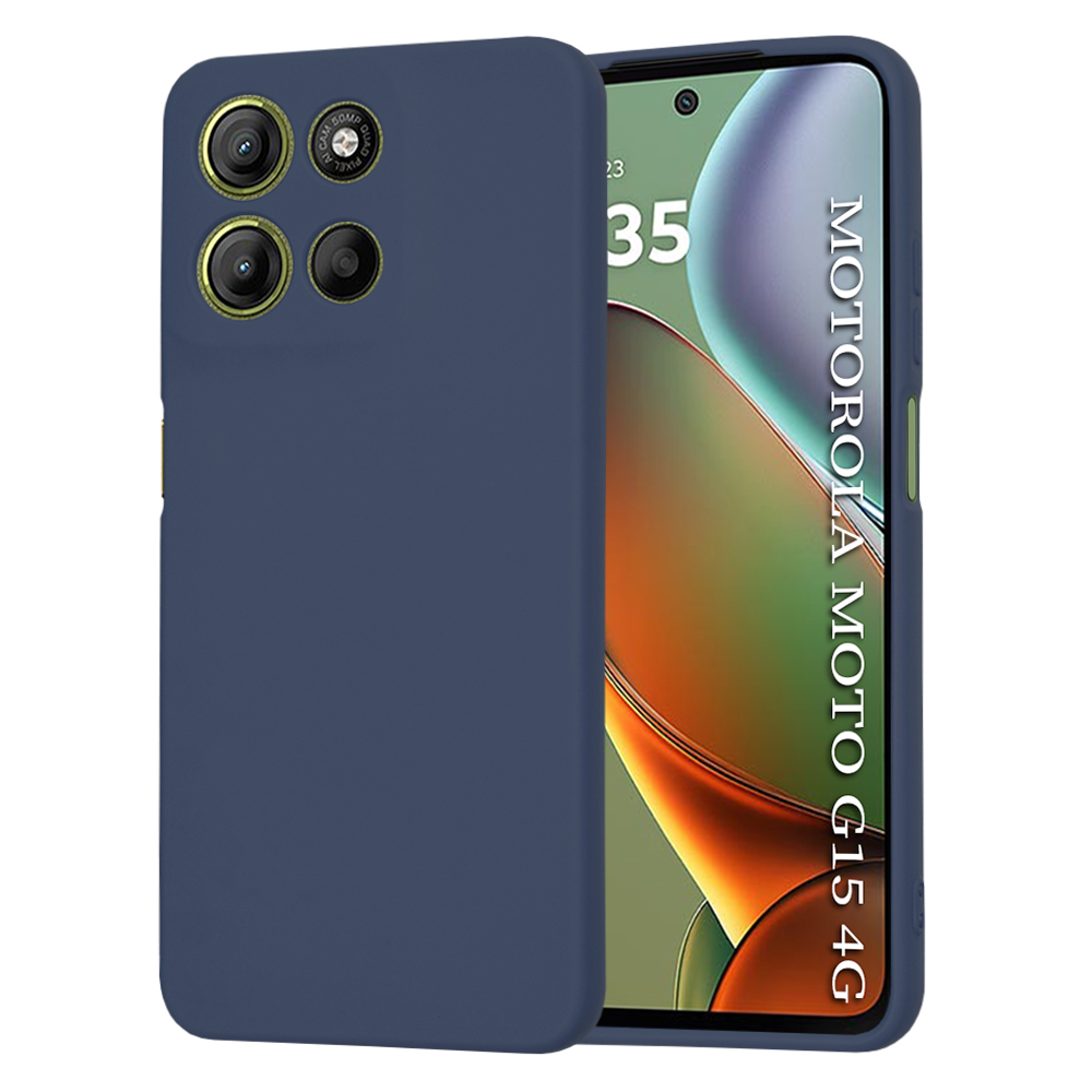 Levně Techsuit SoftFlex pro Motorola Moto G15 G15 Power tmavě modrá