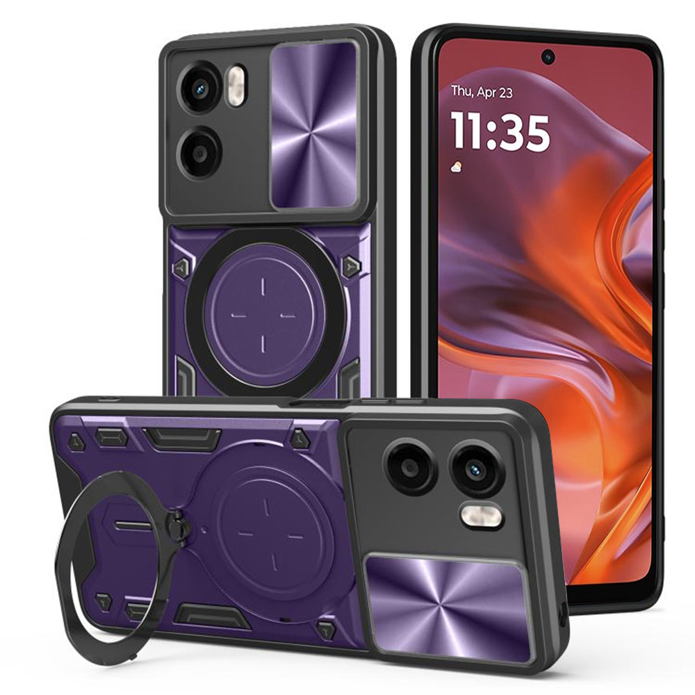 Levně Pouzdro Techsuit CamGuard Pro pro Motorola Moto G05 E15 fialové