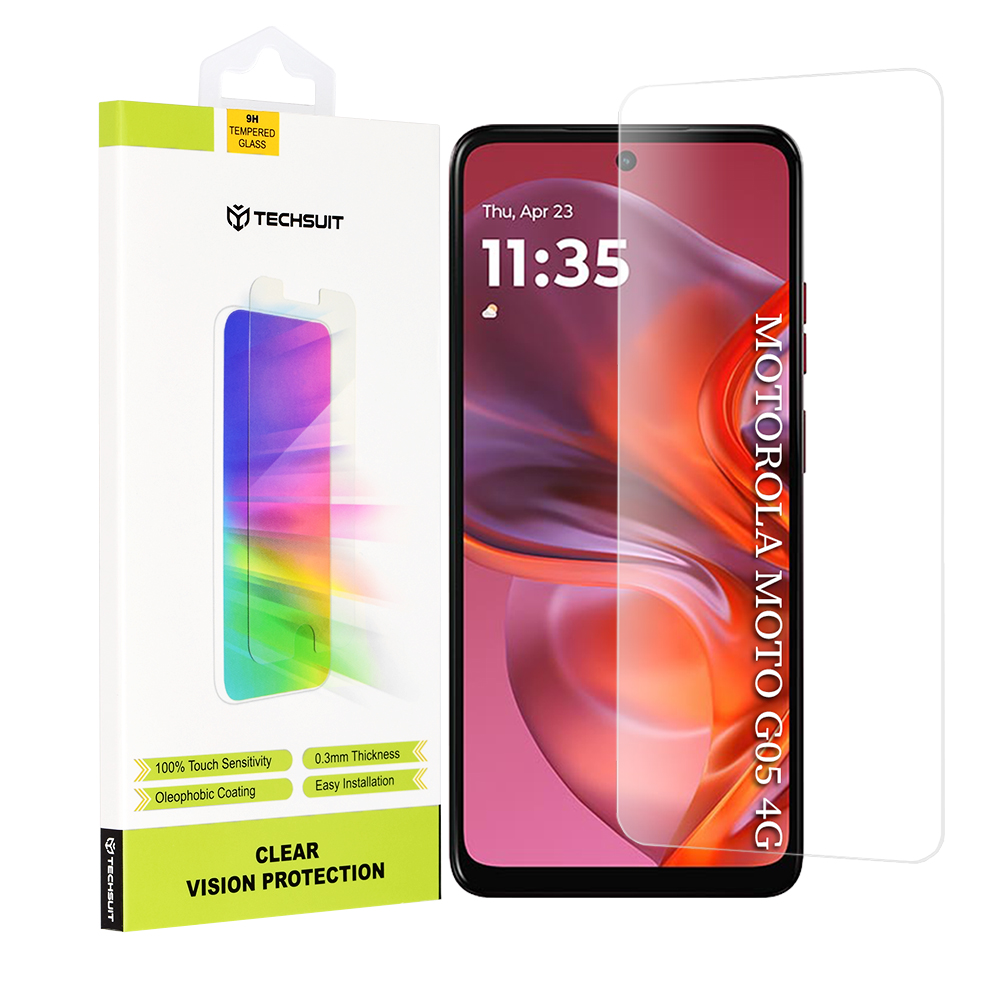 Levně Techsuit Clear Vision Glass pro Motorola Moto G05 E15 průhledný