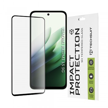 Ochranné sklo Techsuit 111D pro Xiaomi Redmi 15 4G/5G černé