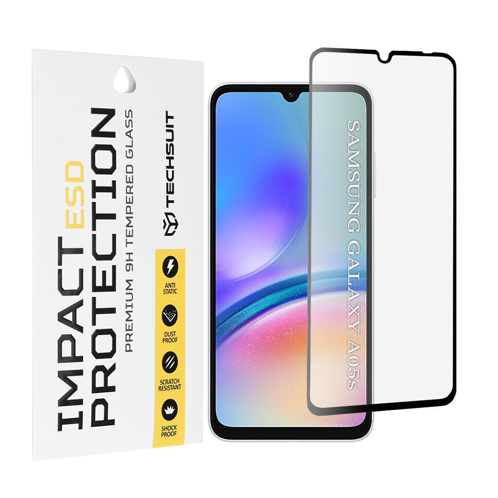 Levně Ochranné sklo Techsuit ESD pro Samsung Galaxy A05s černé