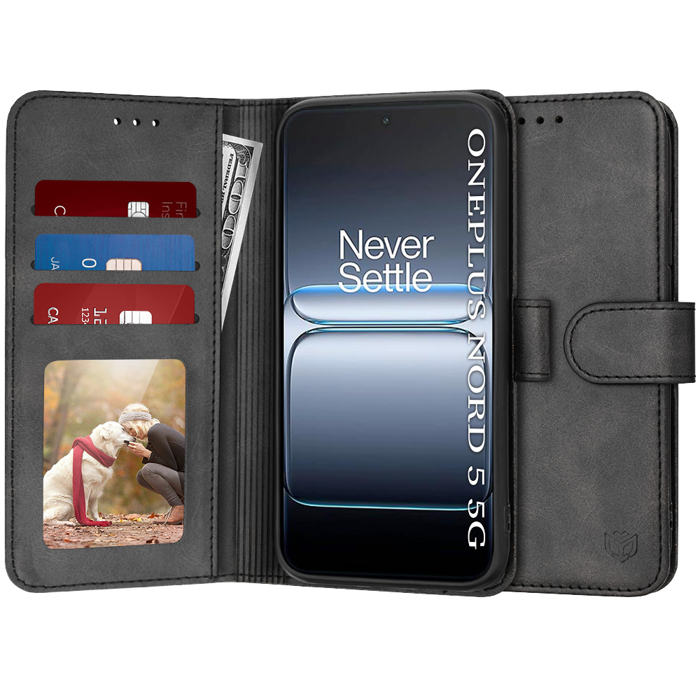 Levně Techsuit Diary Book pro OnePlus Nord 5 černá