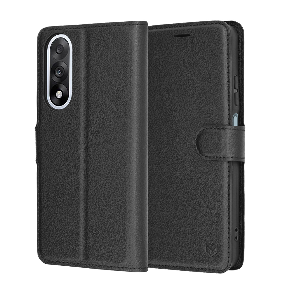 Levně Pouzdro Techsuit Leather Folio pro OnePlus Nord 5 černé