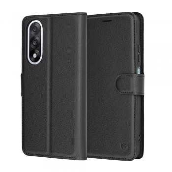 Pouzdro Techsuit Leather Folio pro OnePlus Nord 5 černé