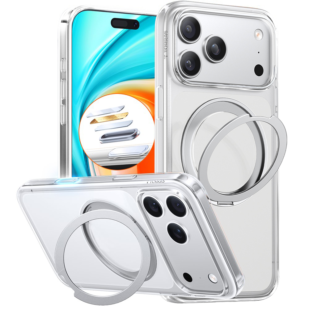 Levně Torras Ostand Pro MagSafe Series pro iPhone 17 Pro Max průhledný