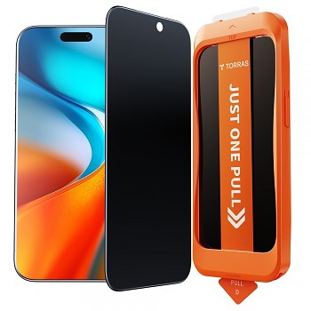 Torras GlassGo Install Master Privacy pro iPhone 17 Pro Max černá