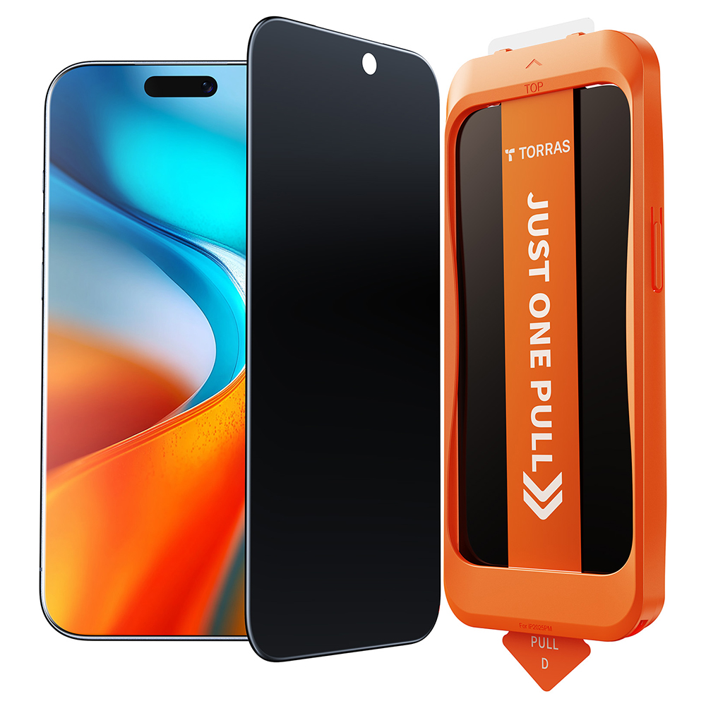 Levně Torras GlassGo Install Master Privacy pro iPhone 17 Air černý