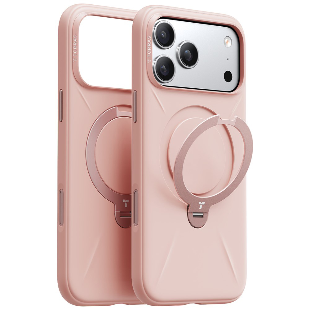 Levně Torras QPRO Silicone Series iPhone 17 Pro Max růžový