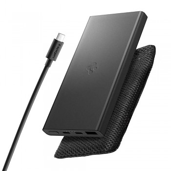 Spigen Power Bank Essential EA2210 Rychlé Nabíjení USB 2x Type-C 10000mAh Černá