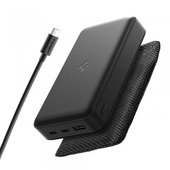 Spigen Power Bank EA3020 Rychlé Nabíjení USB 2x Type-C 20000mAh 30W Černá