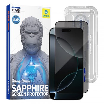 Blueo Premium Sapphire sklo 9H Privacy pro iPhone 16 Pro 17 17 Pro