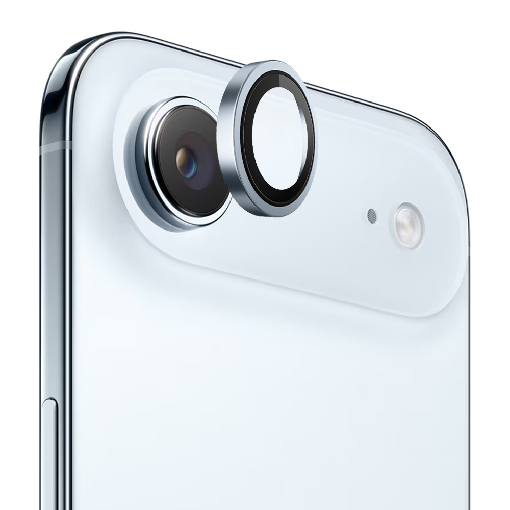 Levně Blueo Original Metal Frame Lens Glass iPhone 17 Air světle modrá