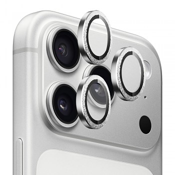 Blueo Original Metal Frame Lens Glass iPhone 17 Pro iPhone 17 Pro Max stříbrný diamant