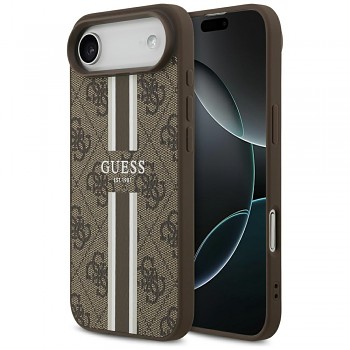 Guess Hardcase 4G Printed Stripes MagSafe iPhone 17 Air hnědý