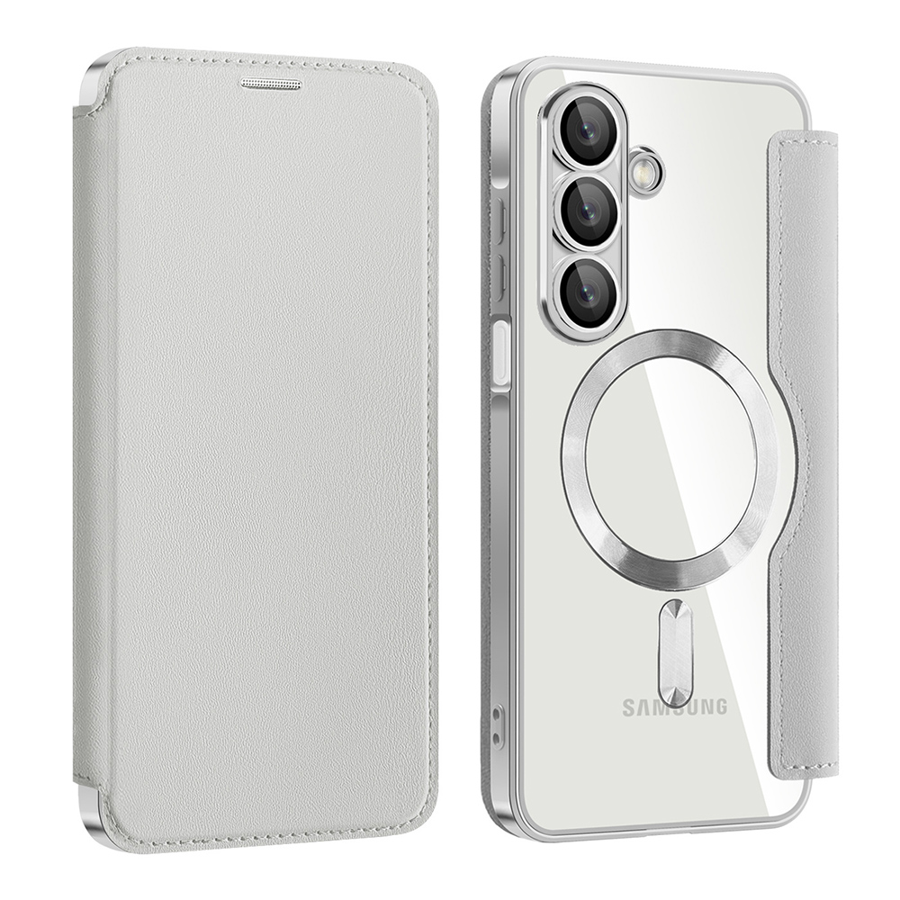 Levně Pouzdro na knihu Techsuit SmartMag pro Samsung Galaxy A17 5G / A17 4G šedé