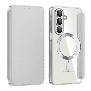 Pouzdro na knihu Techsuit SmartMag pro Samsung Galaxy A17 5G / A17 4G šedé