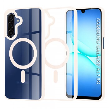 Techsuit MagSafe Pro pro Samsung Galaxy A17 5G A17 4G v růžové barvě