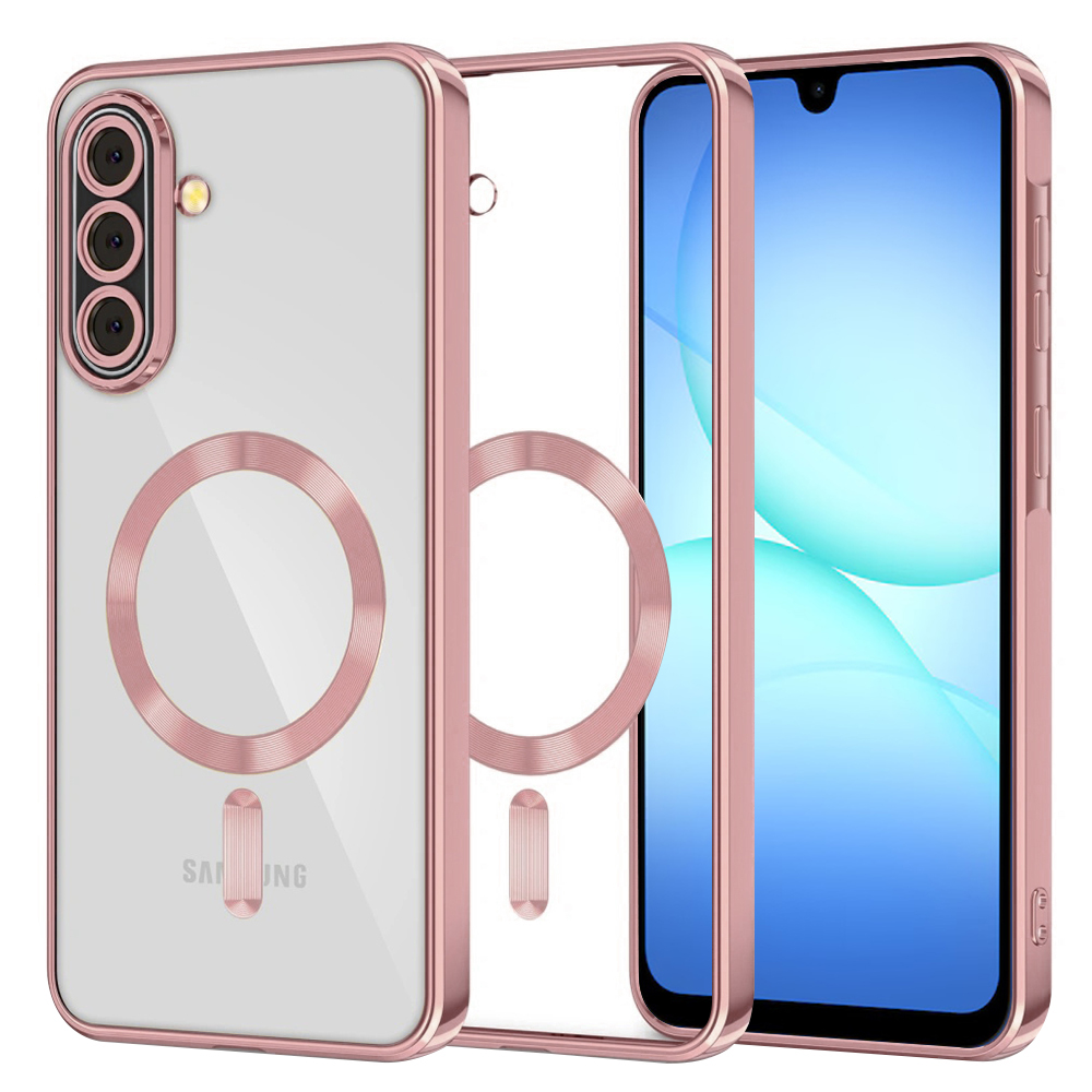 Levně Techsuit Luxury Crystal MagSafe pro Samsung Galaxy A17 5G A17 4G růžová