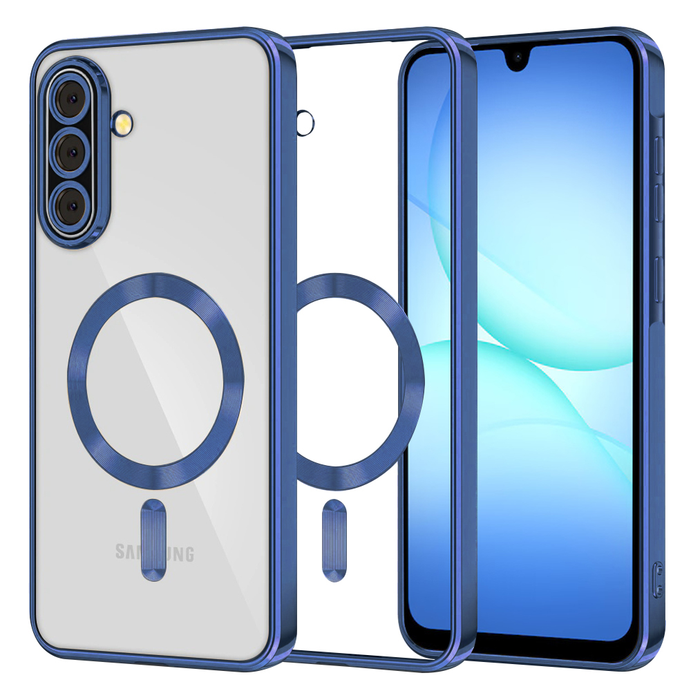 Levně Techsuit Luxury Crystal MagSafe pro Samsung Galaxy A17 5G / A17 4G tmavě modrá